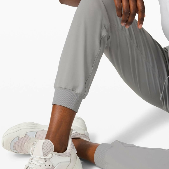 Women's Gray Drawstring Pants - Picture 4 of 5